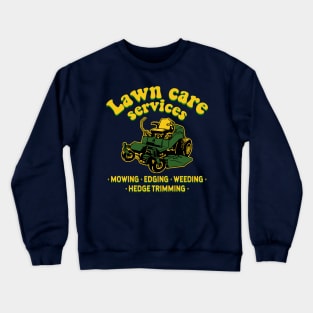 lawn care services zero turn mower Crewneck Sweatshirt